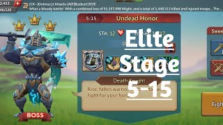 Lords mobile Elite stage 515 with three starsUndead honor Elite stage 515 [upl. by Coltson]