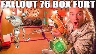 FALLOUT 76 BOX FORT VAULT PART 1 📦 24 Hour Challenge [upl. by Prudy]