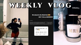 WEEKLY VLOG  applying for graduation wife life in nursing school etc [upl. by Alleen992]