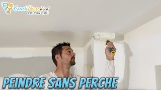 Peindre Un Plafond Au Rouleau Sans Utiliser De Perche  MASTERCLASS [upl. by Ahsinoj]