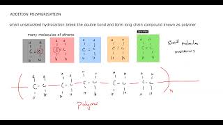 Addition Polymerisation Cambridge IGCSE O level Chemistry 0620 0971 5070 Lesson 67 [upl. by Neyud]