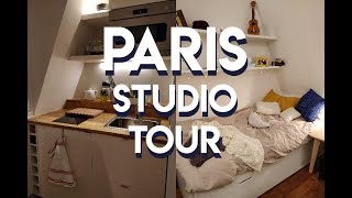 PARIS STUDIO APARTMENT TOUR CHAMBRE DE BONNE9m2 [upl. by Innavoj]