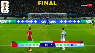 Morocco 🆚 Argentina  Final FIFA World Cup 2026  Penalty Shootout  Messi 🆚 Hakimi  PES Gameplay [upl. by Oicneserc]