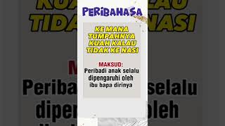 Ke mana tumpahnya kuah kalau tidak ke nasi  Peribahasa pilihan dan Maksud  JenisJenis Peribahasa [upl. by Aikenat296]