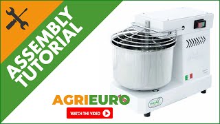 Famag Grilletta IM 5 dough mixer singlephase electric motor  5 kg  Operating video [upl. by Daugherty101]