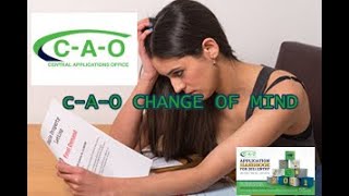 HOW TO DO CAO CHANGE OF MIND [upl. by Atoked579]