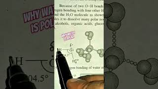 Why water is polar chemistry neet physics automobile science chemicalindustries gsacademy [upl. by Deden]