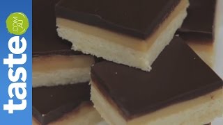 How to make chocolate caramel slice  tastecomau [upl. by Onofredo887]