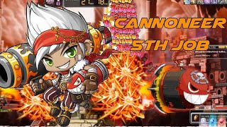 MapleStory SEA Cannoneer 5th Job Skills [upl. by Rozalie]