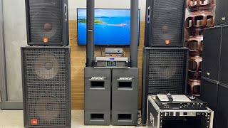 Sup Bose 502B line array MA12 Controlspace SP24 bộ phối ghép chuẩn không cần chỉnh [upl. by Wilone288]