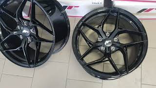 JR wheels jr35 19x85 19x95 gloss black 5x120 5x112 5x1143 [upl. by Ytisahc920]