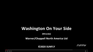 Hamilton Musical  Washington On Your Side  Karaoke [upl. by Buhler]