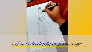 croquihow to draw fashion figure from croqui2020 [upl. by Elyrehc79]