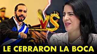 BOMBAZO🤯 Bukele DESTROZA a Claudia Ortiz y le calla la BOCA [upl. by Chenay]