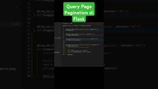 Query Page Pagination di Flask coding python learning beginner [upl. by Aenel691]