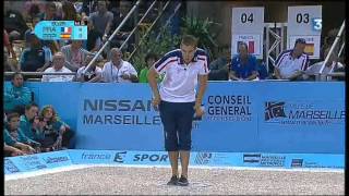 FRANCE  ESPAGNE championnat du monde de pétanque 2012 mp4 [upl. by Sadoc]