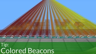 How To Make Colored Beacons in Minecraft [upl. by Lash]