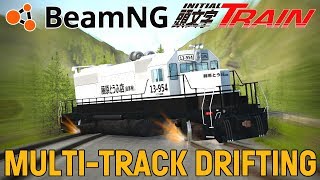 BeamNGdrive  MULTITRACK DRIFTING Trains [upl. by Enelcaj]