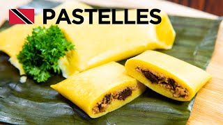 🇹🇹 Pastelle Recipe Beef Chicken Soya by Chef Jeremy Lovell  Foodie Nation [upl. by Allenrad583]