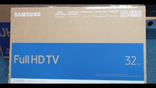 Samsung 32quot 5 Series Smart TV Unboxing and Setup [upl. by Clarance]