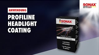 Anwendung SONAX PROFILINE HeadlightCoating [upl. by Yrreb]