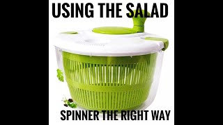 How to easily use the Salad Spinner the right way [upl. by Madian]