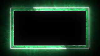 Glowing frame black screen  Neon light border  Frame template video background [upl. by Finegan185]