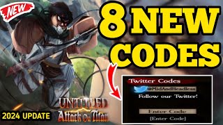 ALL WORKING CODES FOR UNTITLED ATTACK ON TITANS IN 2024⚠️  ROBLOX CODES UNTITLED ATTACK ON TITANS [upl. by Lucila]