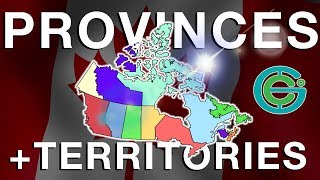 CANADA Provinces  Territories explained Geography Now [upl. by Adahsar]