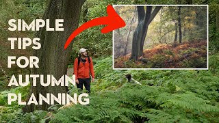 How I get ready for Autumn Photography  Woodland Composition Tips [upl. by Eldwun]