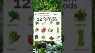 12 Healthiest Potassium Rich Foods healthtips healthyfood healinglifestyles healhtyliving [upl. by Otrebmal]