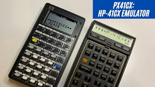 PX41CX Emulator of the Classic HP41CX Calculator [upl. by Ravilob]