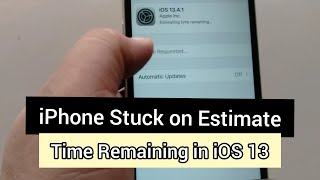 iphone software update stuck on estimating time remaining [upl. by Suoicerp]