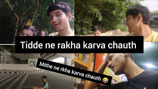 Tidda ne rakha karva chauth 😂  vlogggg [upl. by Odraode]