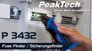 PeakTech 3432  Neuer Sicherungsfinder  New Fuse Finder  DEENG [upl. by Aihtenyc]