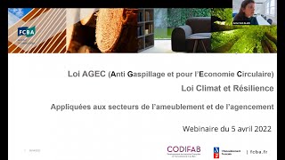 Webinaire loi AGEC  Loi Climat et Résilience  anticiper les contraintes saisir les opportunités [upl. by Yebloc]