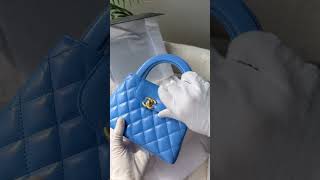 Unboxing Chanel Nano Kelly Shopper in Aged Blue Calfskin chanel chanelmini chanelunboxing [upl. by Schluter]