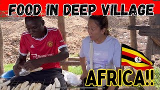 THIS IS WHAT THEY EAT 🔥🔥🔥 MUD HUTS 🛖 DISTRICT AFRICA UGANDA 🇺🇬  ROADTRIP TO THE VILLAGE [upl. by Reddin]