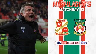 HIGHLIGHTS  Swindon Town vs Wrexham AFC [upl. by Kannav]