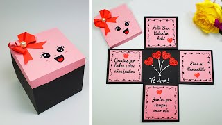 🎀Hermosa cajatarjeta hecha a mano🎀😍Mothers Day Card Día de la madre😘Valentines Day box card idea [upl. by Deny]