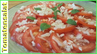 Tomatensalat 🍅 mit weißen Balsamico Dressing [upl. by Bledsoe]