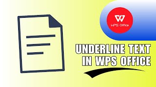 ✅ STEPS How to Underline Text in WPS Office  2024 [upl. by Etana576]