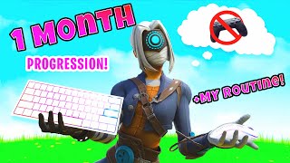 1 MONTH Fortnite Keyboard and Mouse Progression Controller to KBM [upl. by Crifasi]