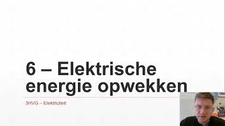 3HVG  Elektriciteit 6  Elektrische energie opwekken [upl. by Boatwright]