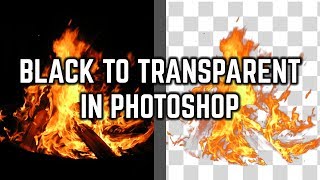 How To Change Black To Transparent PNG In Photoshop [upl. by Goodard747]