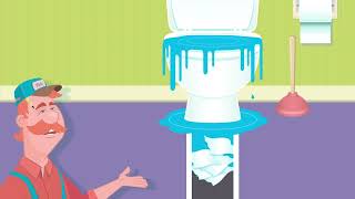 Why Flushable wipes clogs pipes  1 minute [upl. by Chapa]