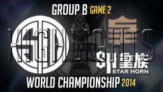 TSM vs Royal Club Worlds Highlights Game 2  LoL S4 World Championship 2014 Team Solomid vs SHR [upl. by Maribel]