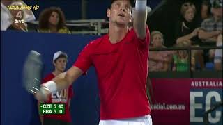 Tomas Berdych vs Richard Gasquet 2012 Hopman Cup Final Highlights [upl. by Greggs]