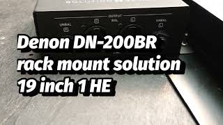 Denon DN200BR rack mount solution 19 inch 1 HE professional bluetooth receiver [upl. by Kramnhoj]