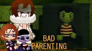 Fandoms React to Bad Parenting  Gacha Reaction  Bad Parenting Game Reaction [upl. by Carolynn]